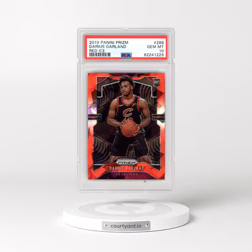2019 Panini Prizm #288 Darius Garland - Red Ice (PSA 10 GEM MINT)