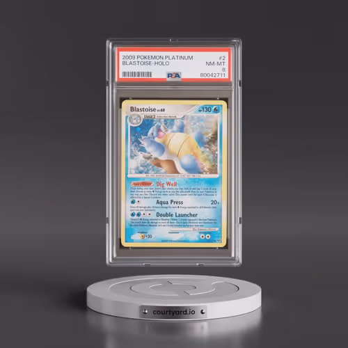 2009 Pokémon Platinum #2 Blastoise - Holo (PSA 8 NM-MT)