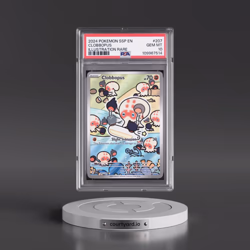 2024 Pokémon Ssp EN-Surging Sparks #207 Clobbopus - Illustration Rare (PSA 10 GEM MINT)