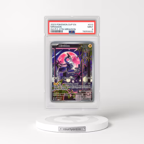 2023 Pokémon Svp EN-SV Black Star Promo #013 Miraidon - Scarlet & Violet Pokemon Center Elite Trainer Box-Miraidon (PSA 9 MINT)