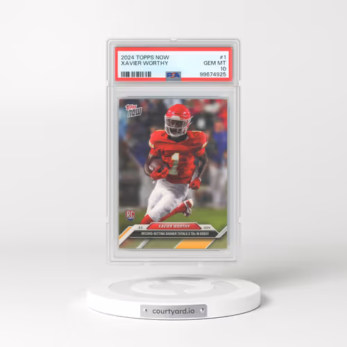 2024 Topps Now #1 Xavier Worthy (PSA 10 GEM MINT)