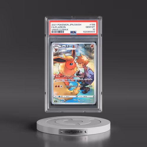 2021 Pokémon Sword & Shield Vmax Climax #188 Flareon - Full Art (PSA 10 GEM MINT)
