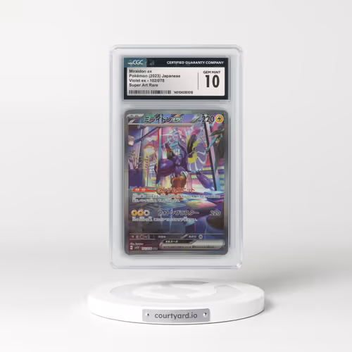 2023 Violet ex #102/078 Miraidon ex - Super Art Rare (CGC 10 GEM MINT)