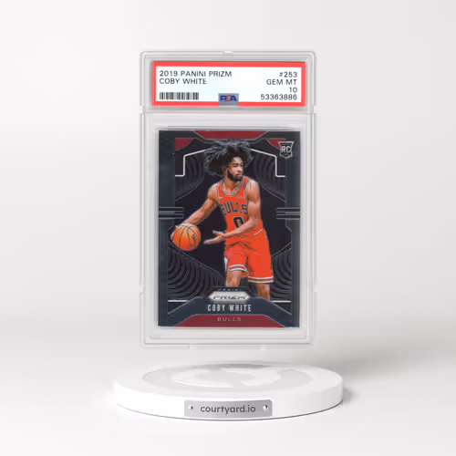 2019 Panini Prizm #253 Coby White (PSA 10 GEM MINT)
