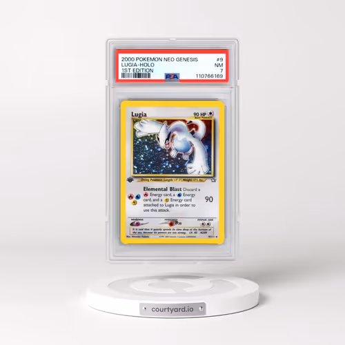 2000 Pokémon Neo Genesis #9 Lugia - 1st Edition Holo (PSA 7 NM)
