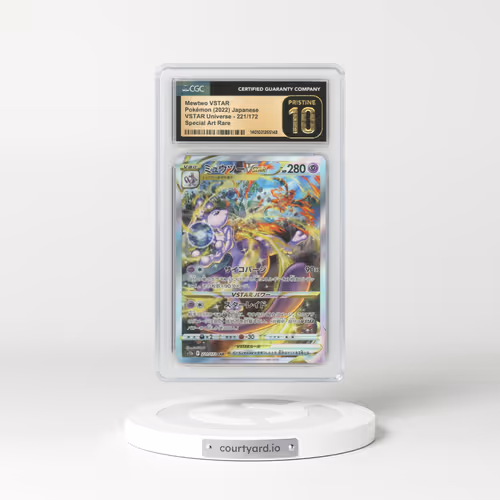 2022 Japanese VSTAR Universe #221 Mewtwo VSTAR - Full Art Holo (CGC 10 PRISTINE)