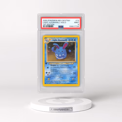 2002 Pokémon Neo Destiny #13 Light Azumarill - 1st Edition Holo (PSA 9 MINT)