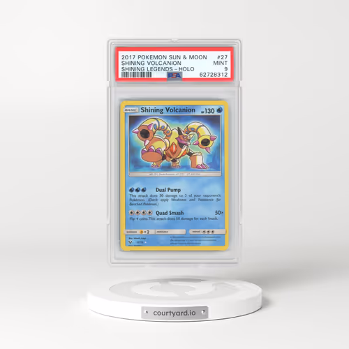 2017 Pokémon Sun & Moon Shining Legends #27 Shining Volcanion - Holo Holo (PSA 9 MINT)