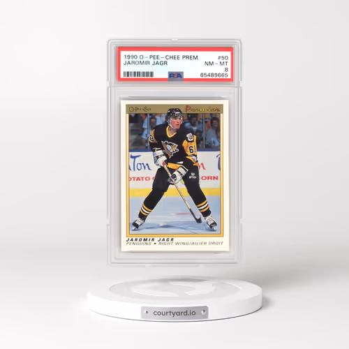 1990 O-Pee-Chee Premier #50 Jaromir Jagr (PSA 8 NM-MT)