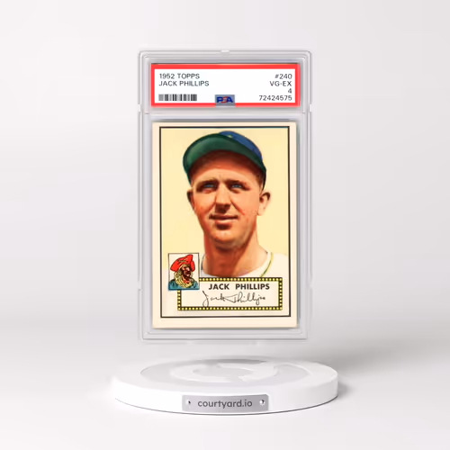 1952 Topps #240 Jack Phillips (PSA 4 VG-EX)