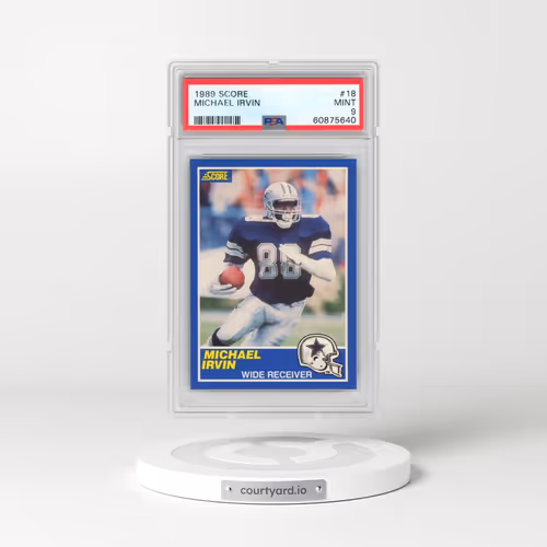 1989 Score #18 Michael Irvin (PSA 9 MINT)