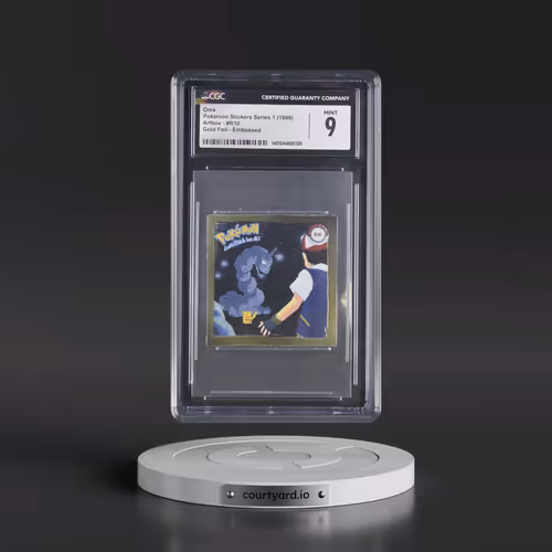 Action Flipz Series 1 (Artbox) - English #R10 Onix - Chromium Stickers (CGC 9 MINT)
