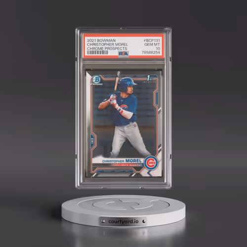 2021 Bowman Chrome Prospects #BCP131 Christopher Morel (PSA 10 GEM MINT)