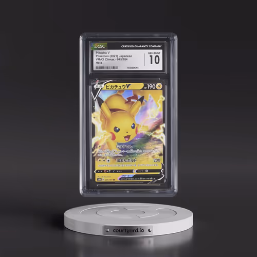 2021 VMAX Climax #045/184 Pikachu V - Holo (CGC 10 GEM MINT)