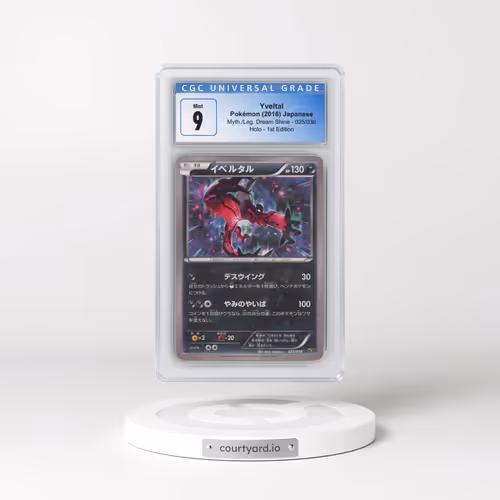 2016 Mythical & Legendary Dream Shine Collection #025/036 Yveltal - 1st Edition Holo (CGC 9 MINT)