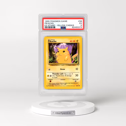 1999 Pokémon Game #58 Pikachu - E3 Stamp-Yellow Cheeks (PSA 5 EX)