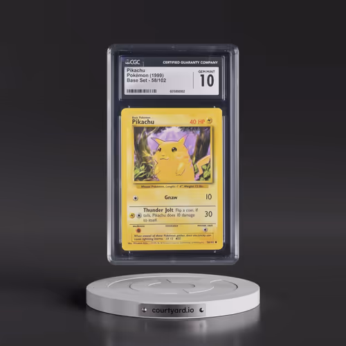1999 Base Set #58/102 Pikachu - Yellow Cheeks (CGC 10 GEM MINT)