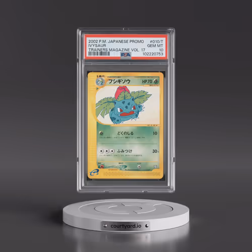 2002 Pokémon Promo Trainers Magazine #010/T Ivysaur - Vol. 17 (PSA 10 GEM MINT)