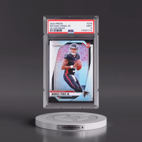 2024 Panini Prizm #378 Michael Penix Jr. - Silver Prizm (PSA 9 MINT)