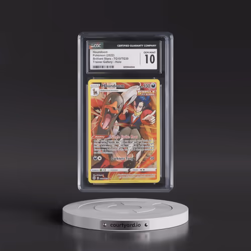 2022 Brilliant Stars #TG10/TG30 Houndoom - Trainer Gallery Holo (CGC 10 GEM MINT)