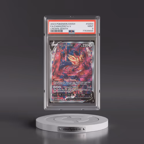 2023 Pokémon Sword and Shield Crown Zenith #GG54 Zamazenta V - Holo Full Art (PSA 9 MINT)