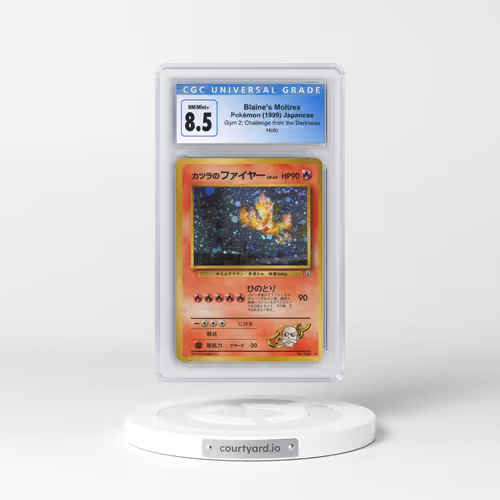 1999 Gym 2: Challenge from the Darkness #146 Blaine's Moltres - Holo (CGC 8.5 NM-MT+)