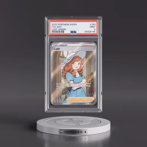 2022 Pokémon Sword & Shield Lost Origin #193 Lady - Full Art (PSA 9 MINT)