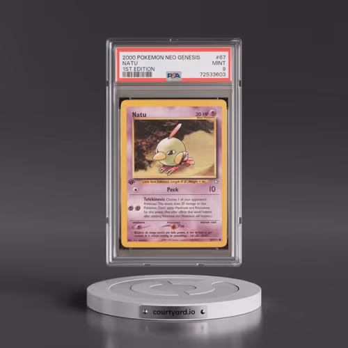 2000 Pokémon Neo Genesis #67 Natu - 1st Edition (PSA 9 MINT)