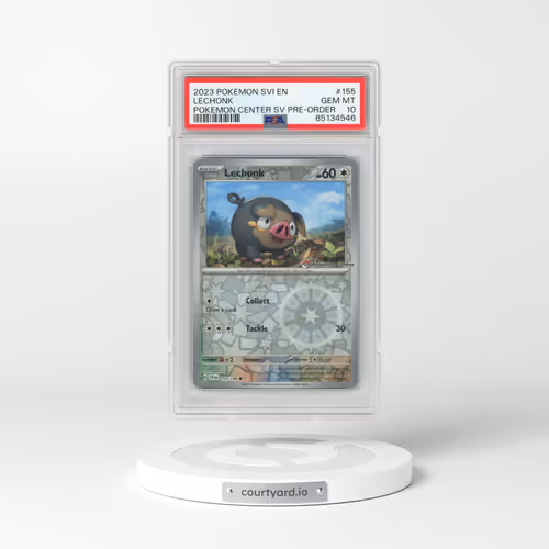 2023 Pokémon Svi EN-Scarlet & Violet #155 Lechonk - Pokemon Center Scarlet & Violet Pre-Order Promo (PSA 10 GEM MINT)