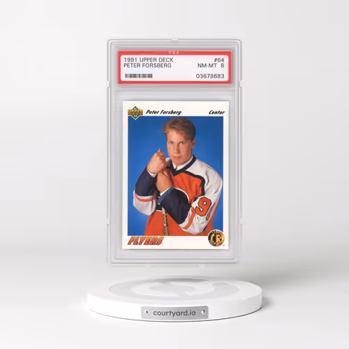 1991 Upper Deck #64 Peter Forsberg (PSA 8 NM-MT)