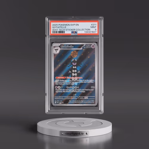 2025 Pokémon Svp EN-SV Black Star Promo #211 Gothitelle - White Flare Tech Sticker Collection (PSA 9