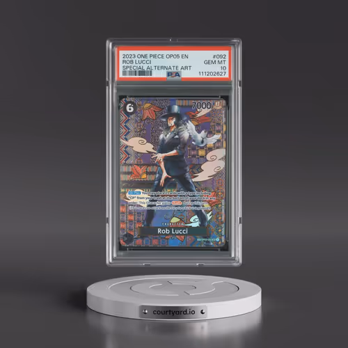 2023 One Piece OP05-Awakening of the New Era #092 Rob Lucci - Special Alternate Art (PSA 10 GEM MINT