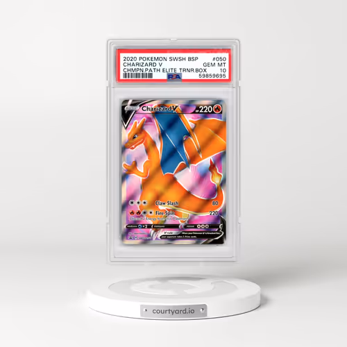 2020 Pokémon Swsh Black Star Promo #050 Charizard V - Holo Champion's Path Elite Trainer Box (PSA 10