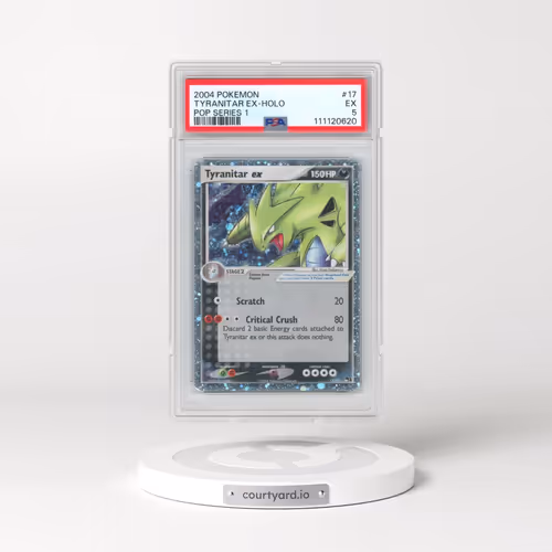 2004 Pokémon Pop Series 1 #17 Tyranitar EX - Holo Holo (PSA 5 EX)