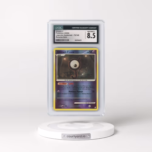 2008 Legends Awakened #76/146 Unown J - Reverse Holo (CGC 8.5 NM-MT+)