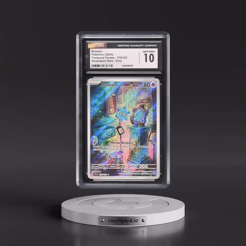 2024 Pokémon Tef EN-Temporal Forces #170 Bronzor - Illustration Rare (CGC 10 GEM MINT)