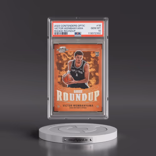 2023 Panini Contenders Optic Rookie Roundup #18 Victor Wembanyama (PSA 10 GEM MINT)
