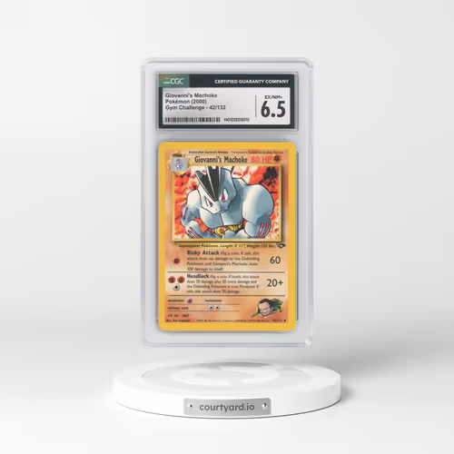2000 Gym Challenge #42 Giovanni's Machoke (CGC 6.5 EX-NM+)