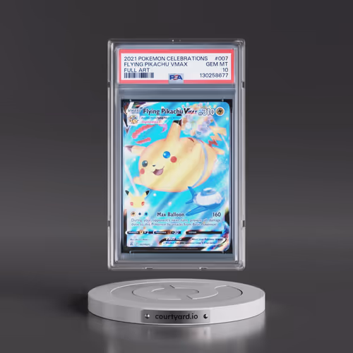 2021 Pokémon Celebrations #007 Flying Pikachu Vmax - Full Art (PSA 10 GEM MINT)