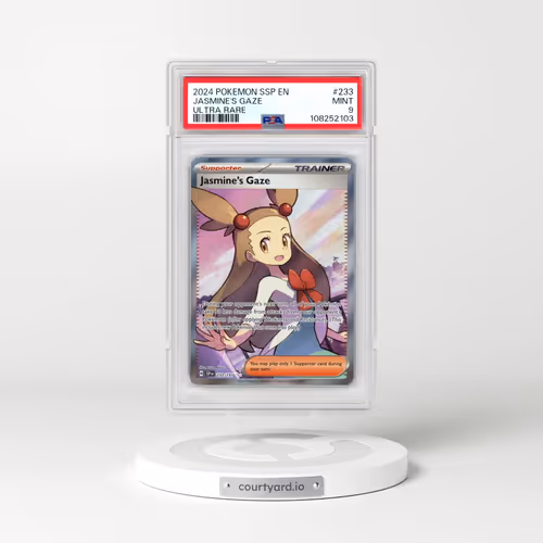 2024 Pokémon Ssp EN-Surging Sparks #233 Jasmine's Gaze - Ultra Rare (PSA 9 MINT)