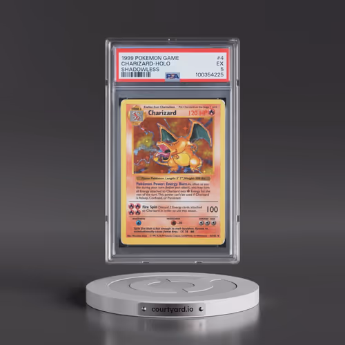 1999 Pokémon Game #4 Charizard - Holo Shadowless (PSA 5 EX)