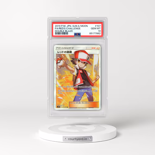 2019 Pokémon Sun & Moon Double Blaze #107 Red's Challenge - Full Art (PSA 10 GEM MINT)
