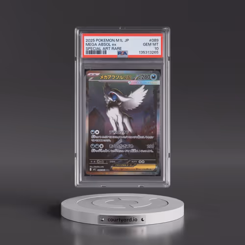 2025 Pokémon M1l-Mega Brave #089 Mega Absol EX - Holo Special Art Rare (PSA 10 GEM MINT)