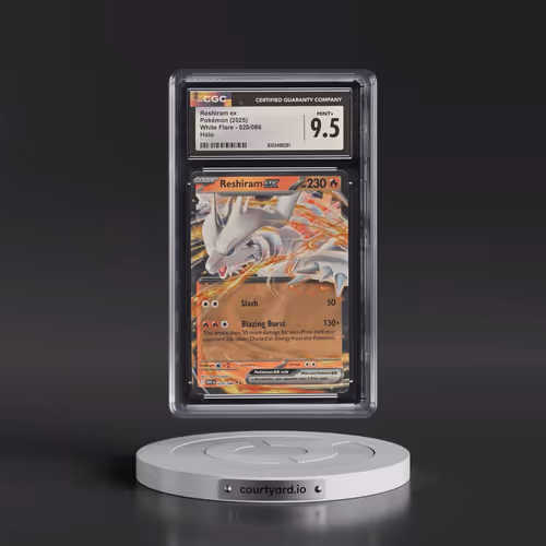 2025 White Flare - WHT EN #020/086 Reshiram ex - Holo (CGC 9.5 MINT+)