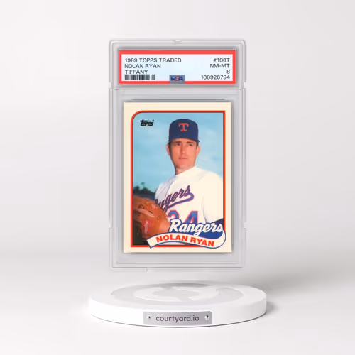 1989 Topps Traded Tiffany #106T Nolan Ryan (PSA 8 NM-MT)