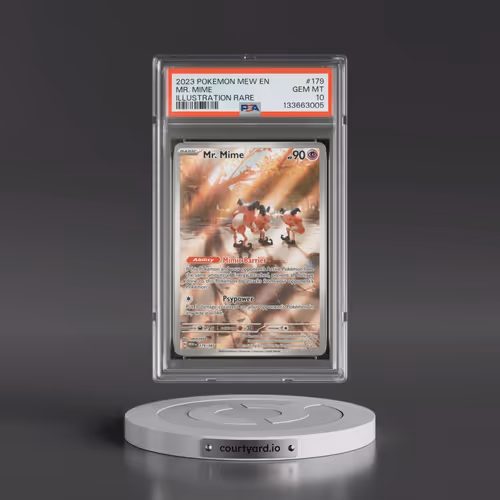 2023 Pokémon Mew EN-151 #179 Mr. Mime - Illustration Rare (PSA 10 GEM MINT)