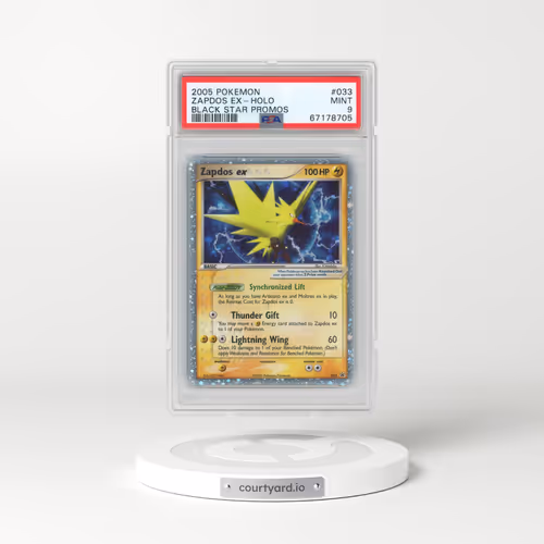 2005 Pokémon Black Star Promos #033 Zapdos EX - Holo Holo (PSA 9 MINT)