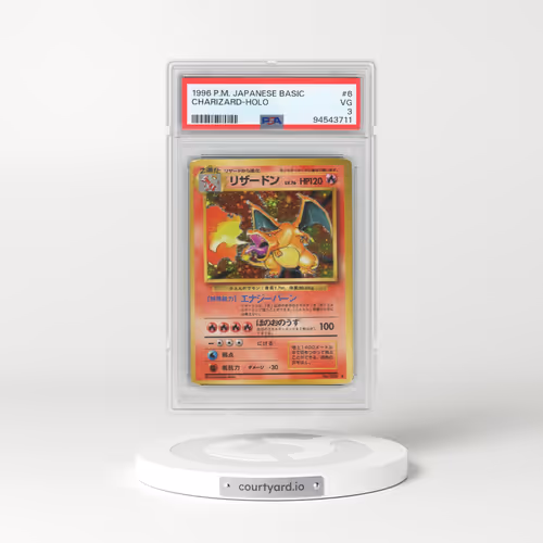 1996 Pokémon Basic #6 Charizard - Holo (PSA 3 VG)
