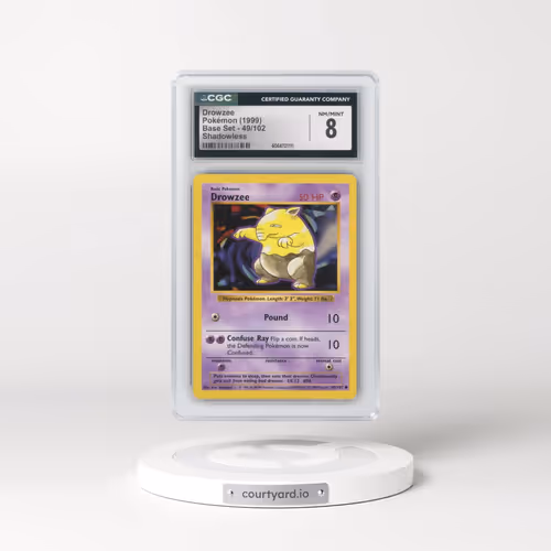 1999 Base Set #49/102 Drowzee - Shadowless Shadowless (CGC 8 NM-MT)