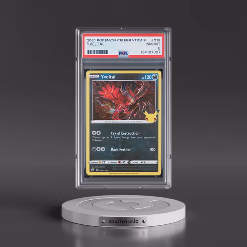 2021 Pokémon Celebrations #019 Yveltal (PSA 8 NM-MT)